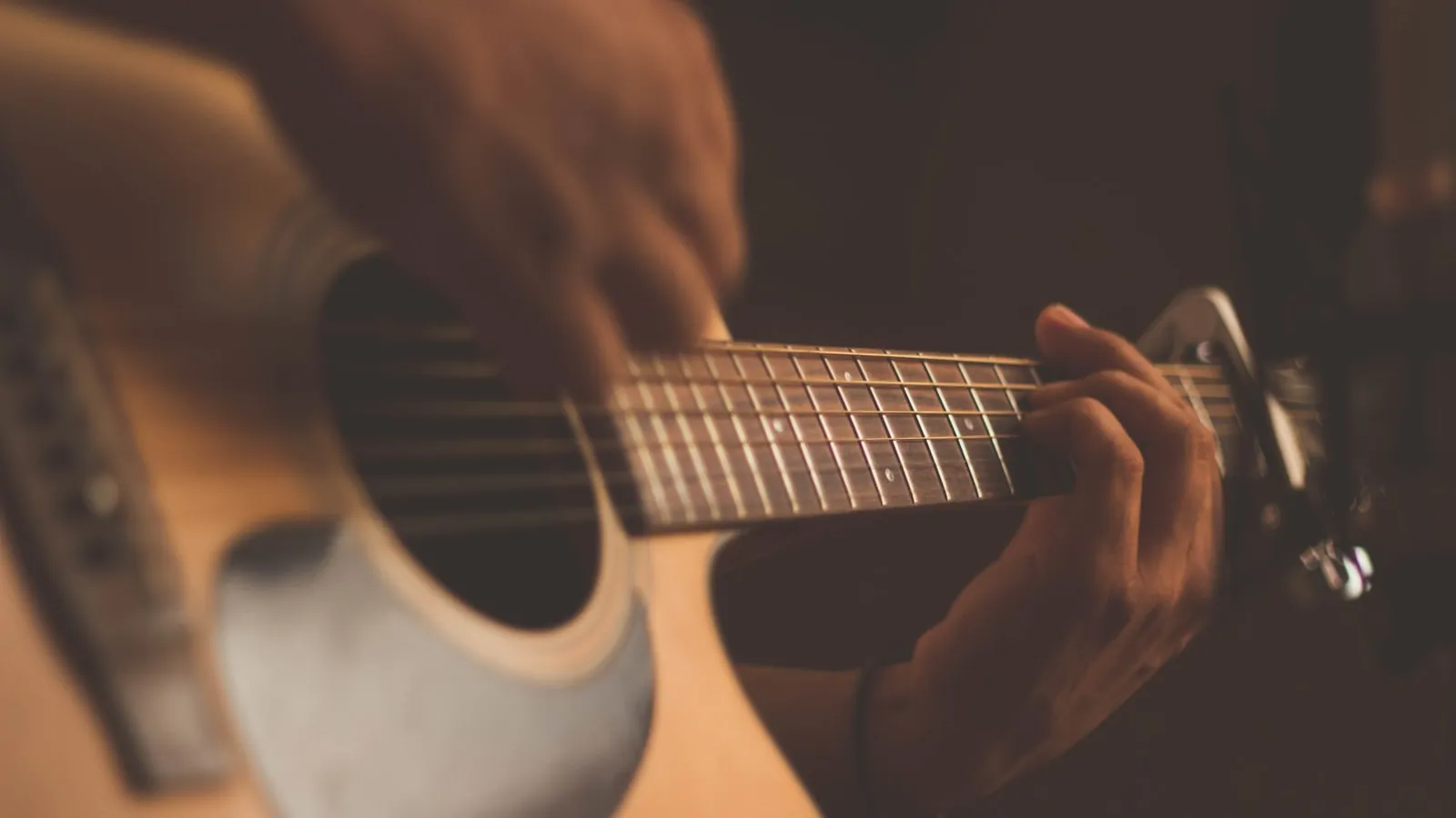 Intimate live music setup with warm lighting